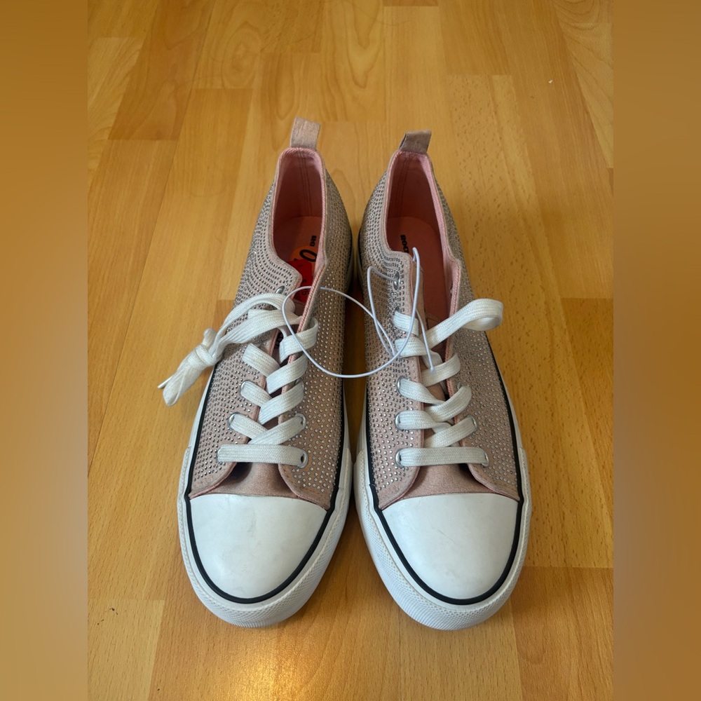 Rock & candy pink/peach rhinestone Platform sneakers NEW